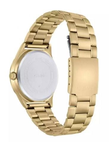 Casio Mens Day Date White Dial Golden Stainless Steel Bracelet Watch