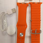 Sunpin SP-S8PRO Mens Smart watch With 2 Orange Rubber Straps