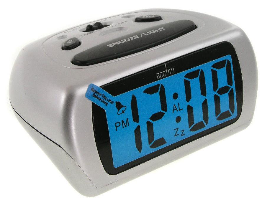 ACCTIM Auric Large Digital Alarm Clock Available  Multiple colour