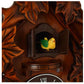 William Widdop Qtz Cuckoo Clock Bird on Top Wooden Case - Large