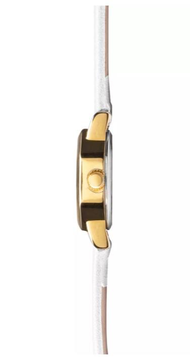 Limit Ladies Fashion Octagonal Gold Analogue with Light Grey Leather Strap Watch