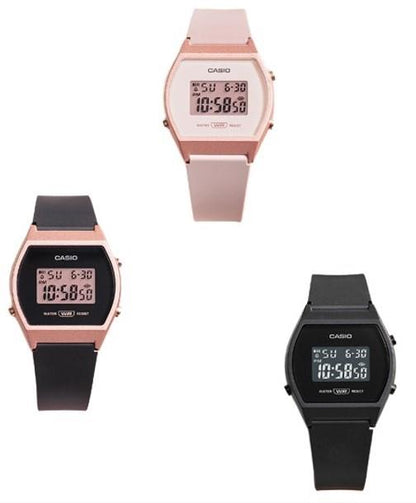 Casio Ladies Sports Fashion Digital Rubber strap Watch LW-204 Available Multiple Colour