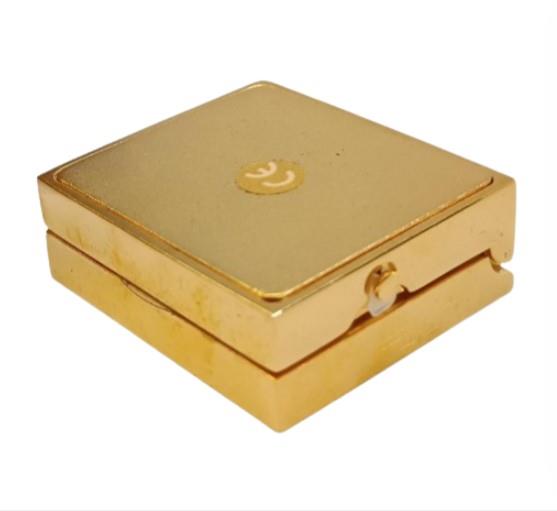 Miniature Clock PC Laptop Computer Goldtone Plated Solid Brass IMP1001G - CLEARANCE NEEDS RE-BATTERY