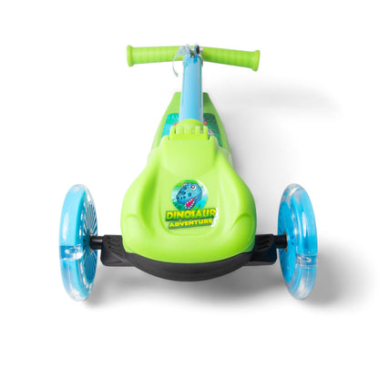 Dinosaur Trail Twister Scooter With Light Up Wheels