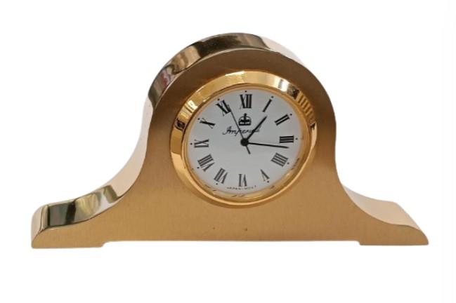 Miniature Clock Gold Plated Solid Brass IMP60 - CLEARANCE NEEDS RE-BATTERY