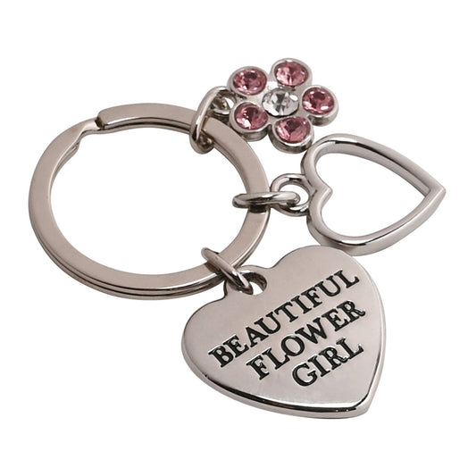 Amore Charm Keyring Flower Girl