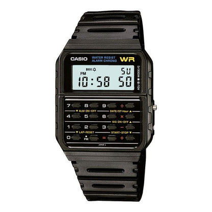 Casio Mens Digital Calculator Retro Dial with Plastic Rubber Strap Watch - CA-53WF Available Multiple Colour