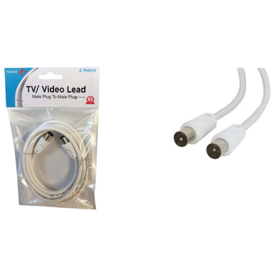 Coax Lead Male to Male Plug 2 Meter