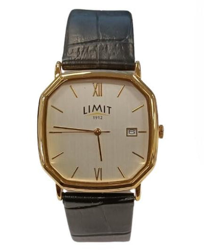 Limit Mens Fashion Dated Silver Dial Black Leather Straps  Watch 50036