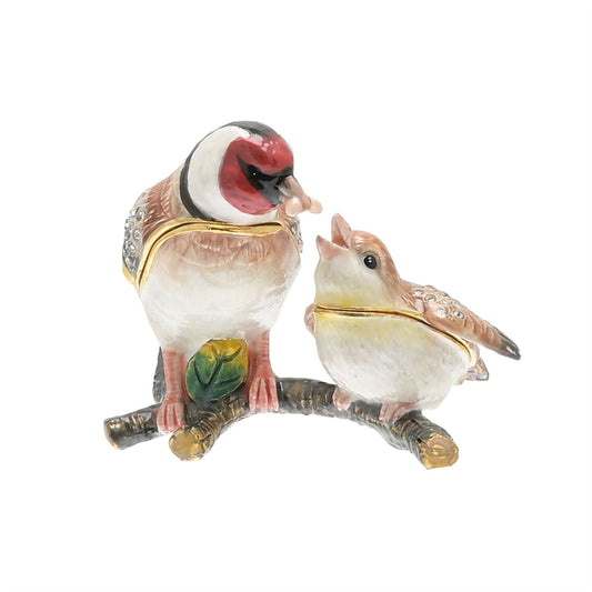 Treasured Trinkets - Mother & Baby Goldfinch
