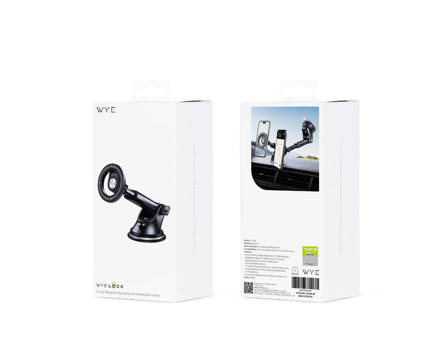 WYELOCK In-Car Magnetic Dashboard & Windshield Holders