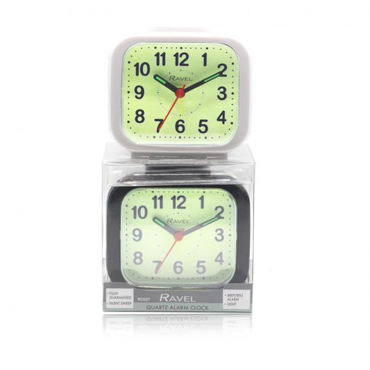 Ravel Quartz luminus Dial Alarm Clock Available Multiple Colour