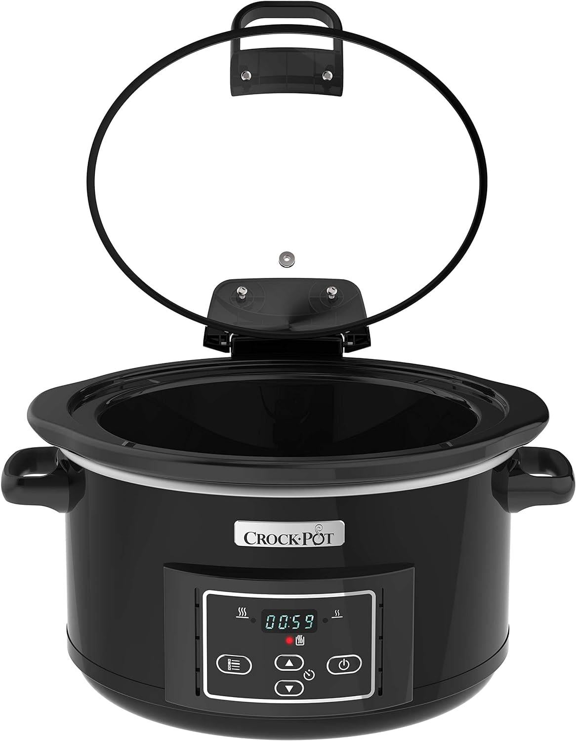 Crockpot Lift and Serve Digital Slow Cooker with Hinged Lid and Programmable Countdown Timer | 4.7 L REFURBISHED