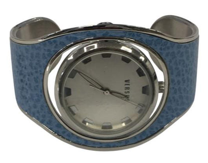 Versus Versace Ladies Fashion Rotate face Half Band Cuff Metal Bracelet Strap watch Available Multi Colour - CLEARANCE NEEDS RE-BATTERY