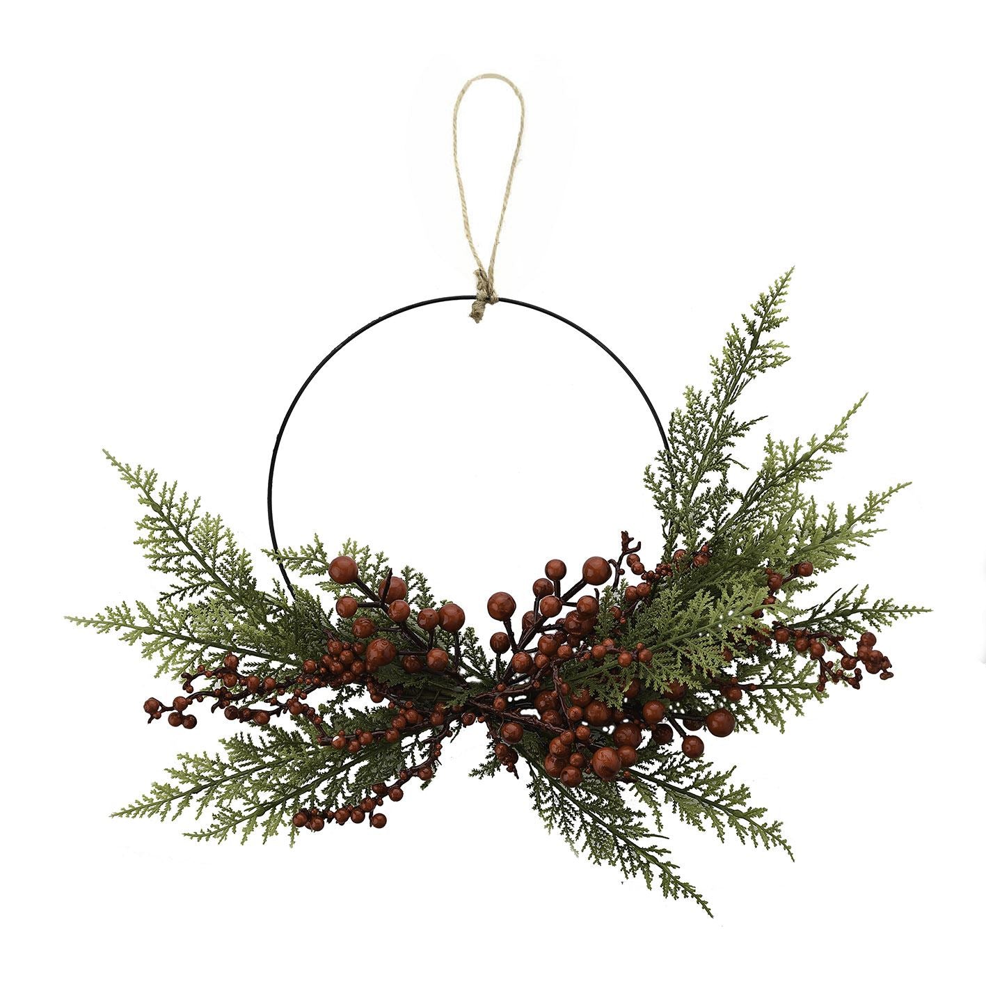 Large Winter Berries Christmas Wreath 45cm