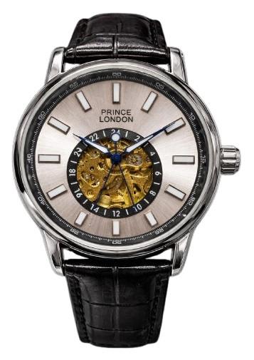 NYL Mens Fashion Automatic Leather Mechanical Round Face Dial Analogue Leather Strap Watch NY London Available Multi Colour