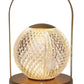 ExtraStar LED Desk Lamp Rechargeable, 3 Color Change Dimmable, Crystal Ball
and Golden Handle