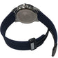 Heryi Rubber Gents Fashion Quartz Date Blue Round Multi Dial Blue Rubber Magnetic Strap Watch