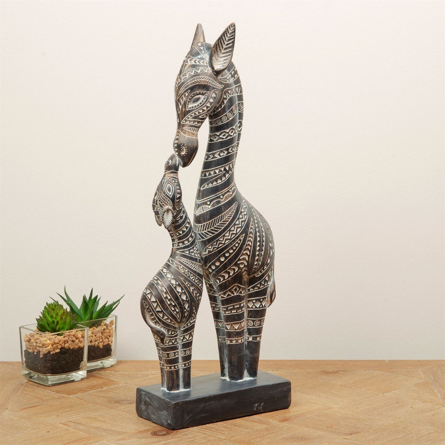 Zebra Figurine - Mother and Foal 34.5cm