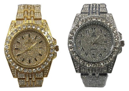 NY London KDW Mens Fashion Bling Assorted Watch Dated Round Dial Bracelet Watch Available Multi Colour