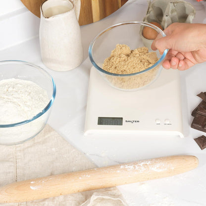 Salter Arc Scale White Electronic Kitchen Food Scale 3Kg