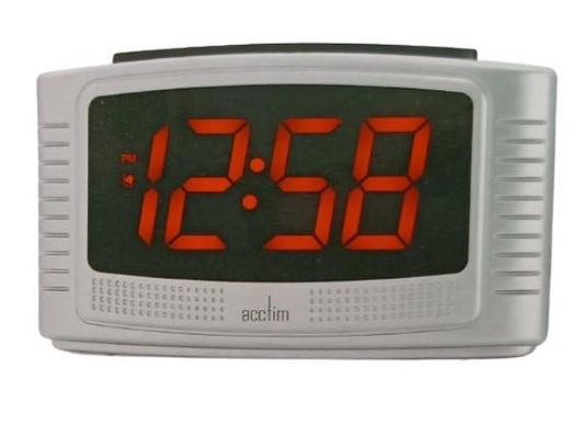 Acctim Vina USB Digital White Alarm Clock 16407