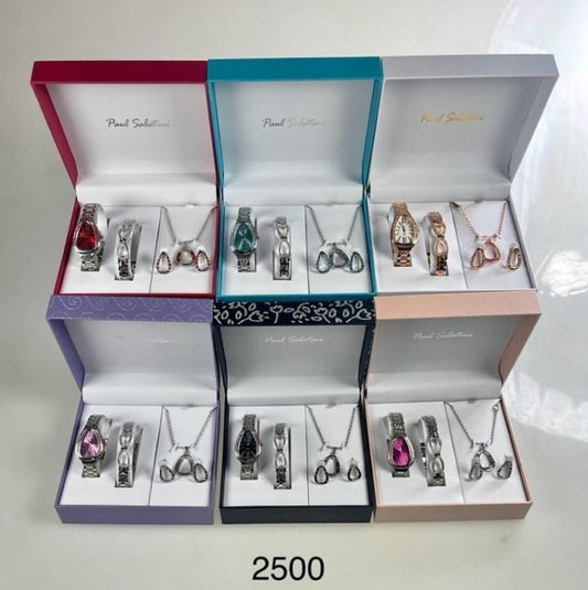 Geneva Ladies Bling Barcelet Watch Gift Sets 2500 Available Multiple Colour