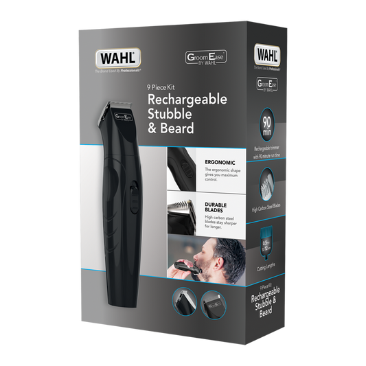 Wahl GroomEase Rechargeable Stubble & Beard Trimmer- 9685-517
