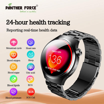 Pantherforce 1.52" 3D Spherical Screen SmartWatch