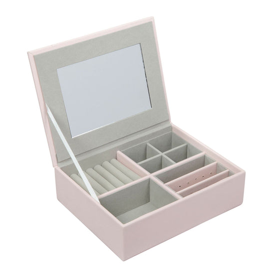 Sophia Large Leatherette Pink Jewellery Box