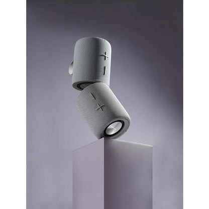 Intempo Aria Duo Speaker – Magnetic Portable Speakers, Bluetooth - Grey