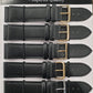 BLML Regular Black Leather Straps LONG card of 6 Available Size 12mm To 24mm