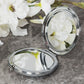 Sophia Silverplate & Crystal Bumble Bee Compact Mirror