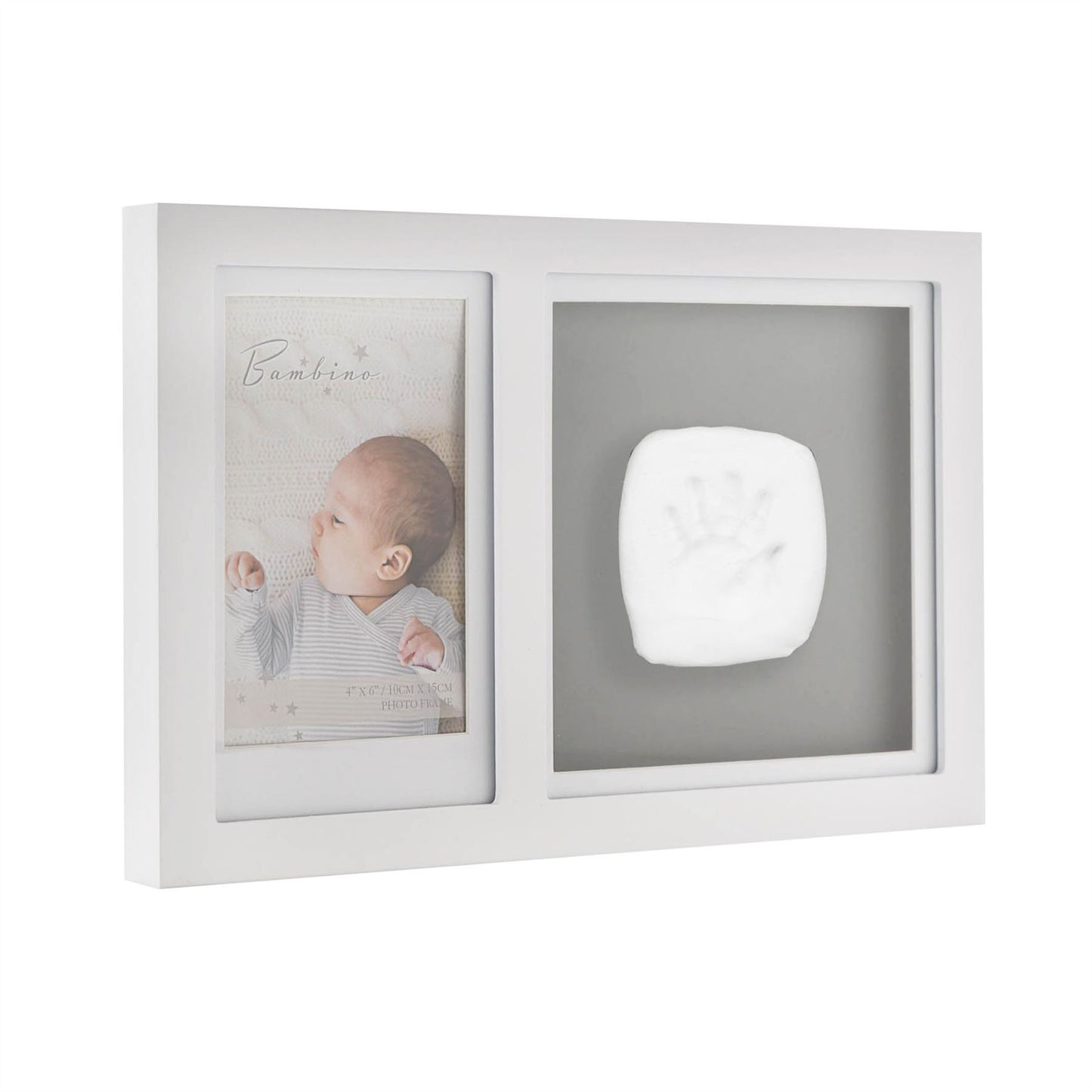 Bambino White Photo Frame & Clay Print