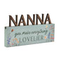 The Cottage Garden Letter Mantel Plaque "Nanna"