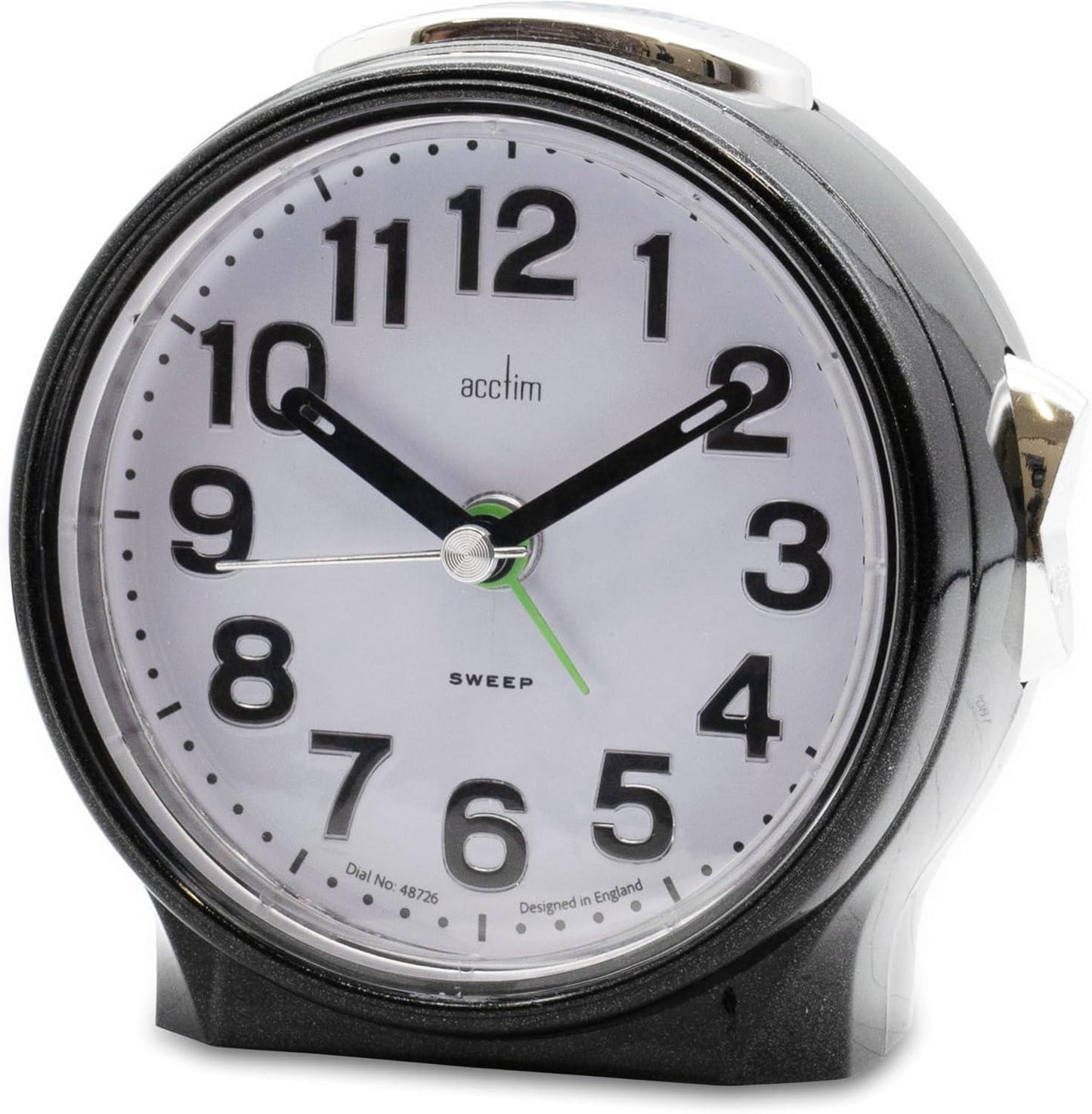 Acctim Eden Non Ticking Sweep Crescendo Alarm Clock 1652 Available Multiple Colour