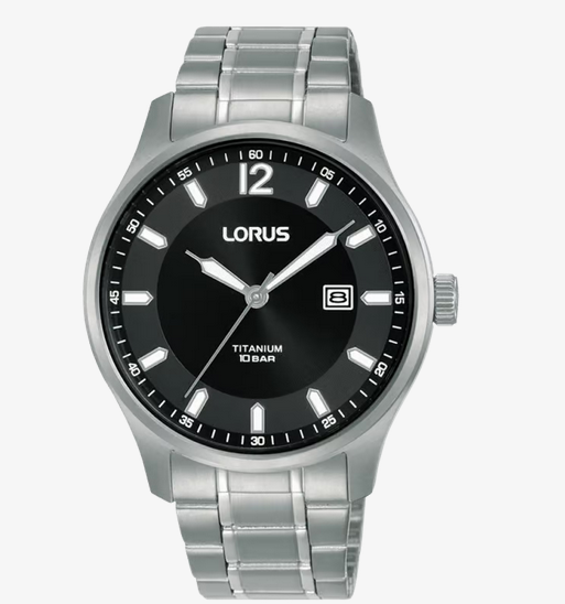 Lorus Men’s Titanium Black Watch