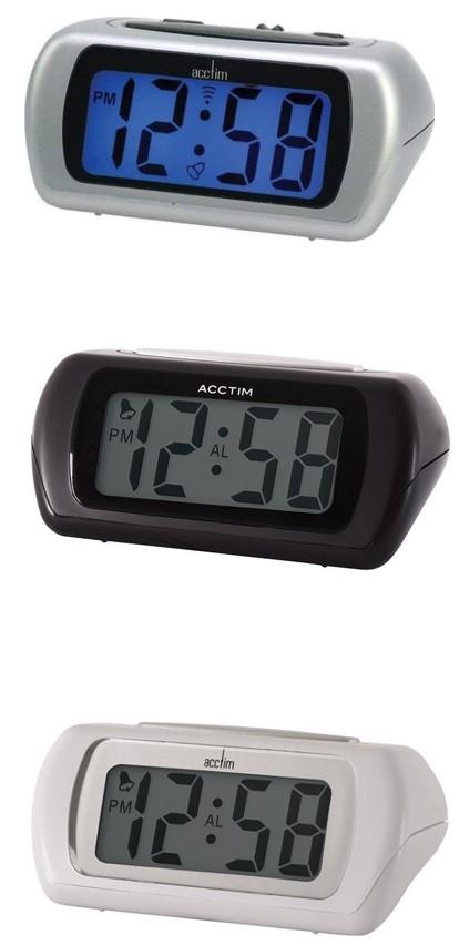 ACCTIM Auric Large Digital Alarm Clock Available  Multiple colour
