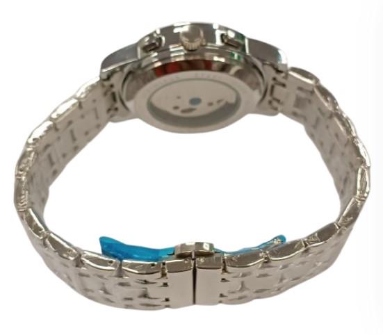 NY London Mens Automatic Bling Dial Analogue Silver Metal Strap Bracelet Watch