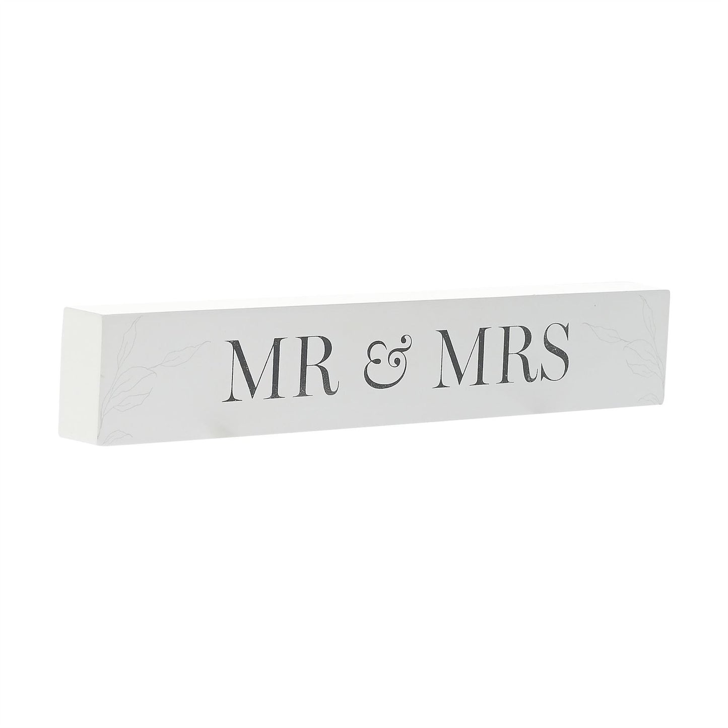 Amore Long Plaque Mr & Mrs