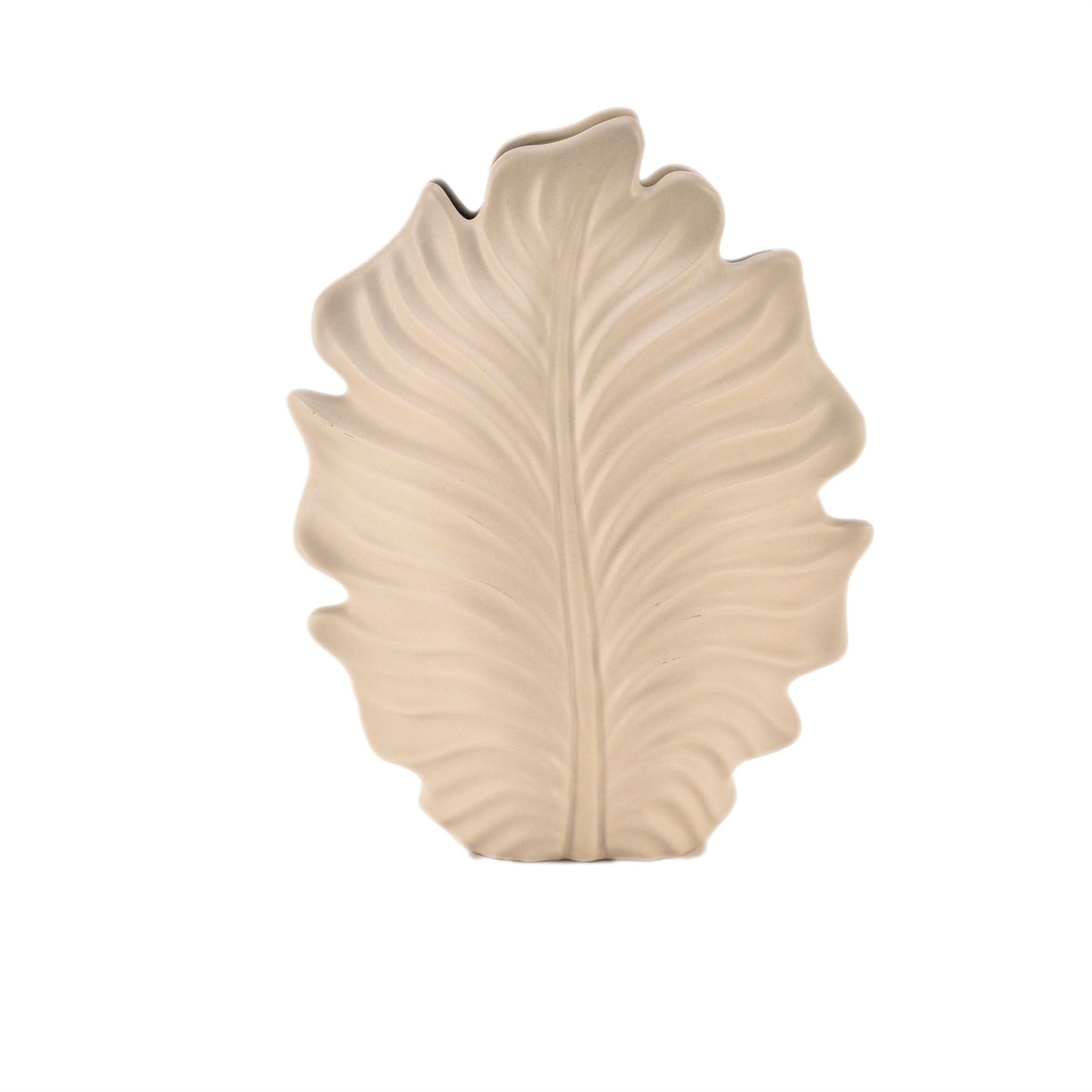 Hestia Matte Taupe Ceramic Feather Vase 29.5cm