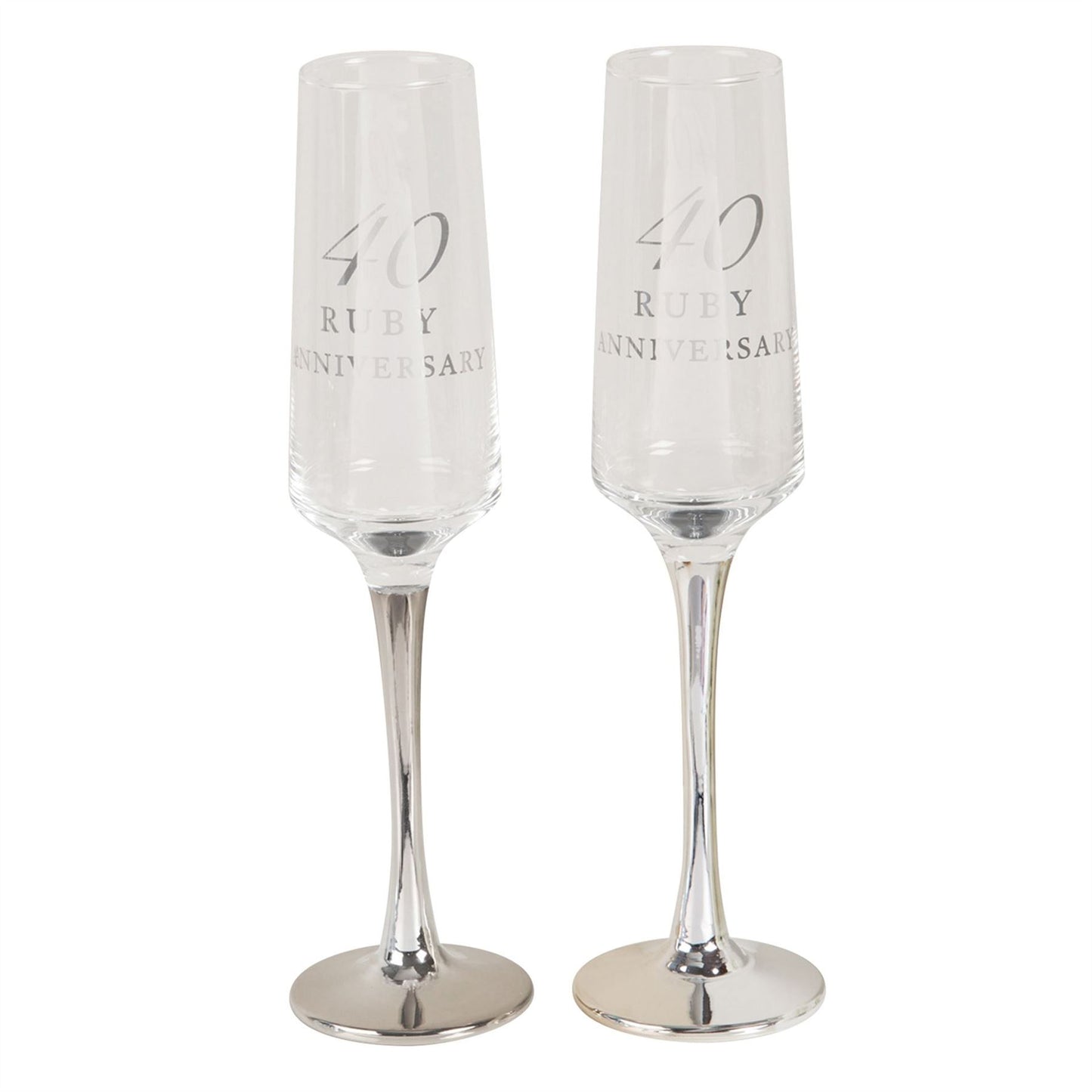 Amore Straight Flutes Set of 2 - 40th Anniversary (MINIMUM ORDER QUANTITY 2)