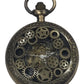 Mens & Ladies Mechanical Hand Winding Half Hunter Steampunk Bronze Pocket Watch