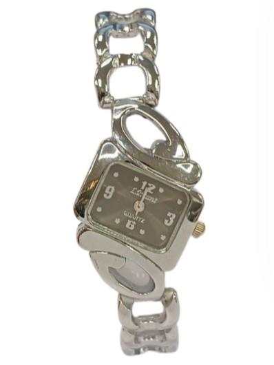 Luisant Ladies Fashion Triangle Dial Silver Steel Bracelet Strap Watch - CLEARANCE NEEDS RE-BATTERY Available Multiple Colour