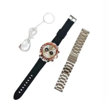 GEN10 Mens Smart Watch Fashion Luxury Digital Display & Adjustable Knob With Rubber Strap & Stainless Steel Bracelet