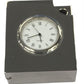 Miniature Clock Silver Plated Solid Brass Clock with Silver tone Ball Pen IMP408S - CLEARANCE NEEDS RE-BATTERY & Refill