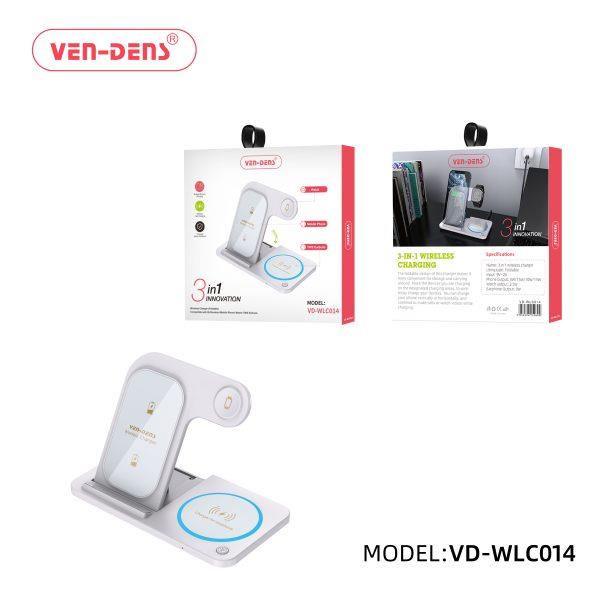 Ven-Dens 15W 3in1 Innovation Foldable Wireless Charger