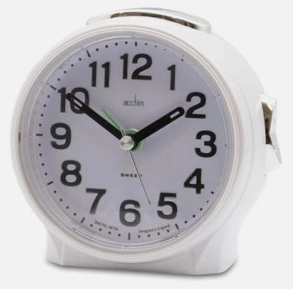 Acctim Eden Non Ticking Sweep Crescendo Alarm Clock 1652 Available Multiple Colour
