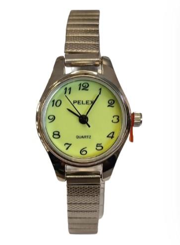 Pelex Ladies Big number Metal Bracelet Strap Quartz Watch Available Multiple Colour