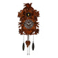 Qtz Cuckoo Clock Bird on Top Wooden Case - Large